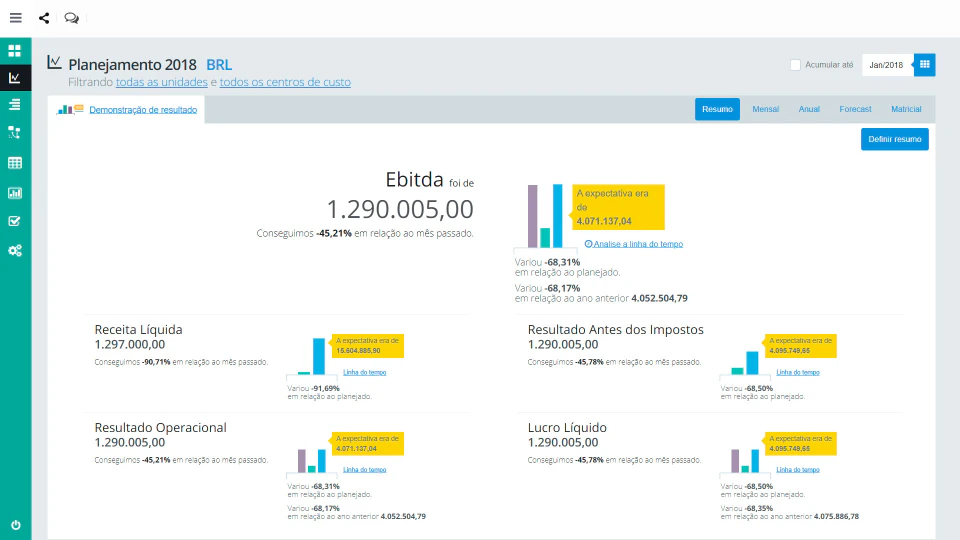 screenshot of Software Plano